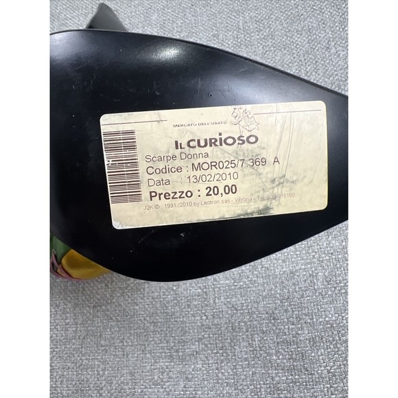 Vita Mori Shoes Eu 37 Us 6.5 Made In Italy 2010 One Of A Kind Metallic 3in Heel - Picture 10 of 16